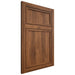 Shiloh Cabinetry Flush Inset Napa Vertical Hickory Plain Cut Burnt Sugar Door