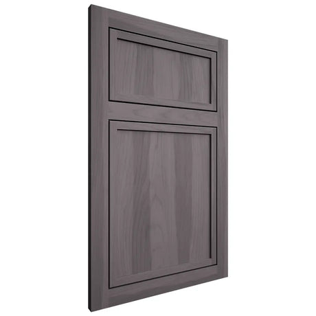 Shiloh Cabinetry Flush Inset Napa Vertical Hickory Plain Cut Cadet Door