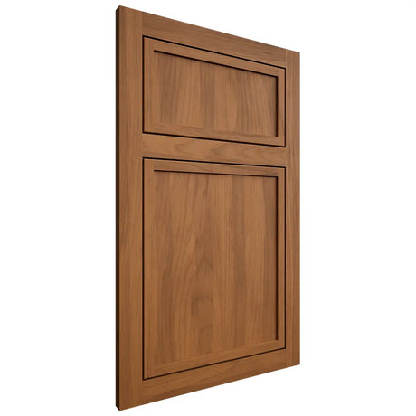 Shiloh Cabinetry Flush Inset Napa Vertical Hickory Plain Cut Chestnut Door