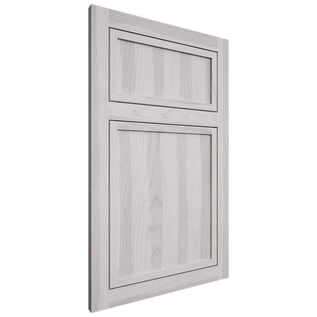 Shiloh Cabinetry Flush Inset Napa Vertical Hickory Plain Cut Cotton Door