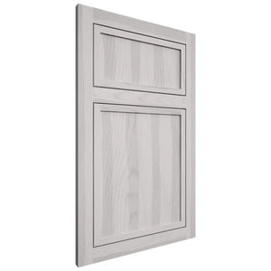 Shiloh Cabinetry Flush Inset Napa Vertical Hickory Plain Cut Cotton Door