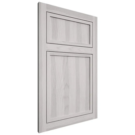 Shiloh Cabinetry Flush Inset Napa Vertical Hickory Plain Cut Cotton Door