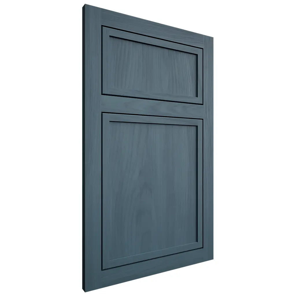 Shiloh Cabinetry Flush Inset Napa Vertical Hickory Plain Cut Hudson Door