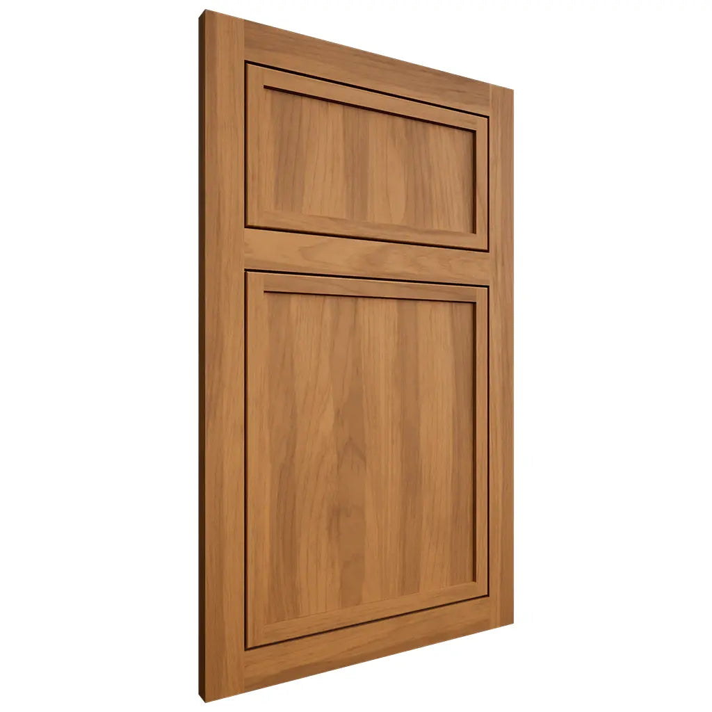Shiloh Cabinetry Flush Inset Napa Vertical Hickory Plain Cut Medium Door