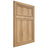 Shiloh Cabinetry Flush Inset Napa Vertical Hickory Plain Cut Natural Door