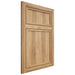 Shiloh Cabinetry Flush Inset Napa Vertical Hickory Plain Cut Natural Door