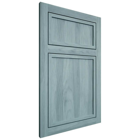 Shiloh Cabinetry Flush Inset Napa Vertical Hickory Plain Cut Sky Door