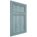 Shiloh Cabinetry Flush Inset Napa Vertical Hickory Plain Cut Sky Door