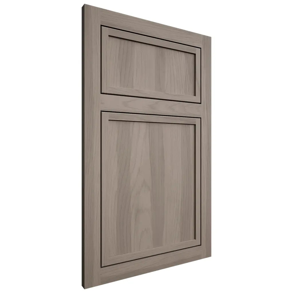 Shiloh Cabinetry Flush Inset Napa Vertical Hickory Plain Cut Sterling Door