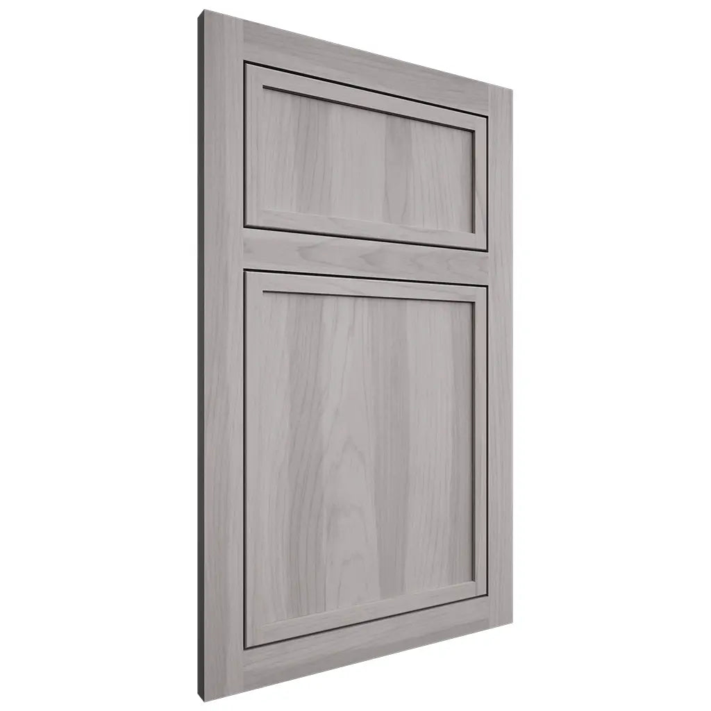 Shiloh Cabinetry Flush Inset Napa Vertical Hickory Plain Cut Stratus Door