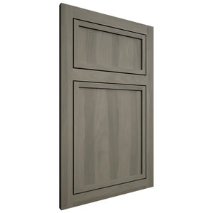 Shiloh Cabinetry Flush Inset Napa Vertical Hickory Plain Cut Thyme Door