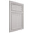 Shiloh Cabinetry Flush Inset Napa Vertical Paintable Mindful Gray Door