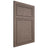Shiloh Cabinetry Flush Inset Napa Vertical Poplar Plain Cut River Rock Door