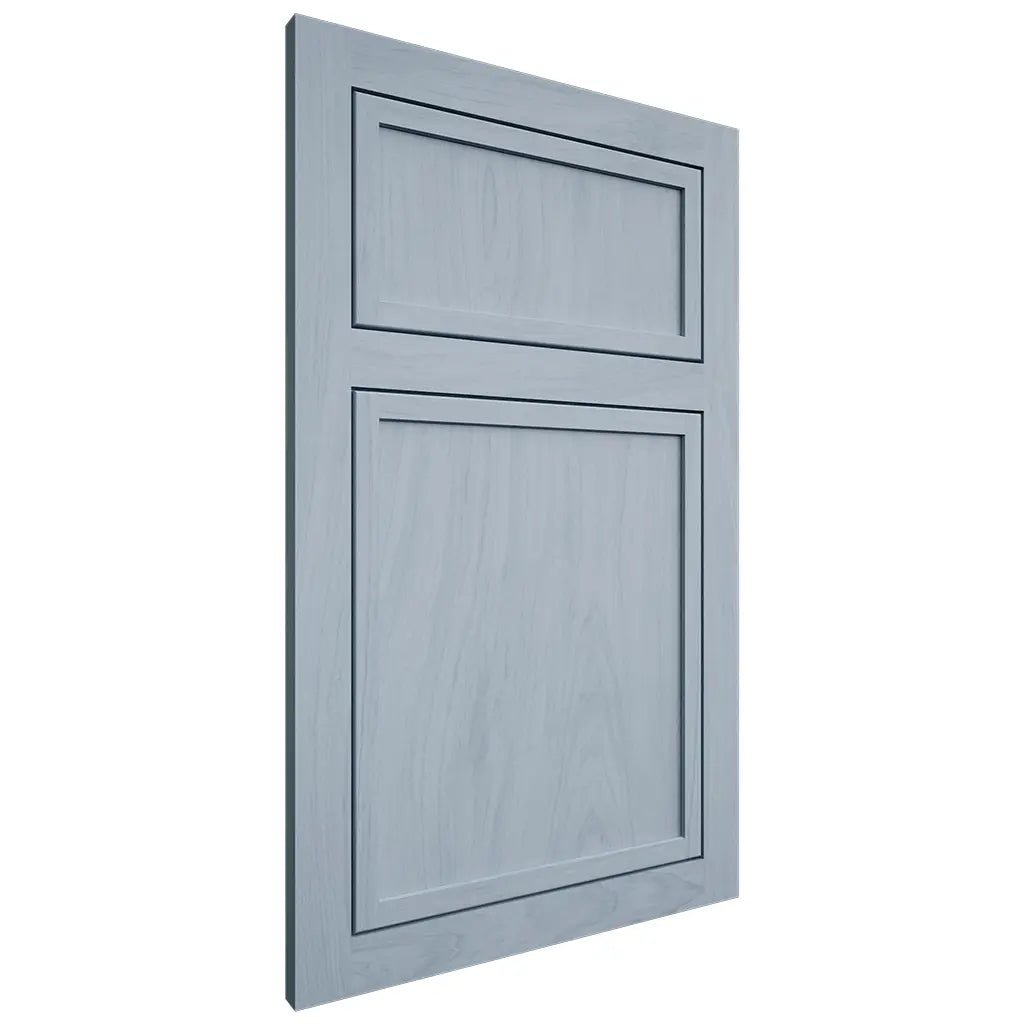 Shiloh Cabinetry Flush Inset Napa Vertical Poplar Plain Cut Sky Door
