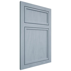 Shiloh Cabinetry Flush Inset Napa Vertical Poplar Plain Cut Sky Door