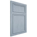Shiloh Cabinetry Flush Inset Napa Vertical Poplar Plain Cut Sky Door
