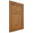 Shiloh Cabinetry Flush Inset Napa Vertical Red Oak Plain Cut Autumn Door
