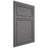Shiloh Cabinetry Flush Inset Napa Vertical Red Oak Plain Cut Cadet Door