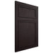 Shiloh Cabinetry Flush Inset Napa Vertical Red Oak Plain Cut Espresso Door