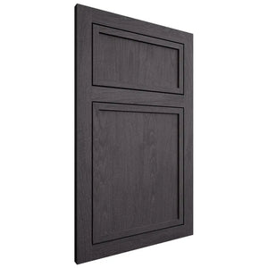 Shiloh Cabinetry Flush Inset Napa Vertical Red Oak Plain Cut Harbor Door