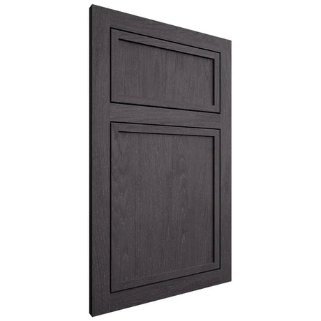 Shiloh Cabinetry Flush Inset Napa Vertical Red Oak Plain Cut Harbor Door