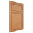 Shiloh Cabinetry Flush Inset Napa Vertical Red Oak Plain Cut Medium Door