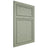 Shiloh Cabinetry Flush Inset Napa Vertical Red Oak Plain Cut Moss Door