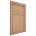 Shiloh Cabinetry Flush Inset Napa Vertical Red Oak Plain Cut Natural Door
