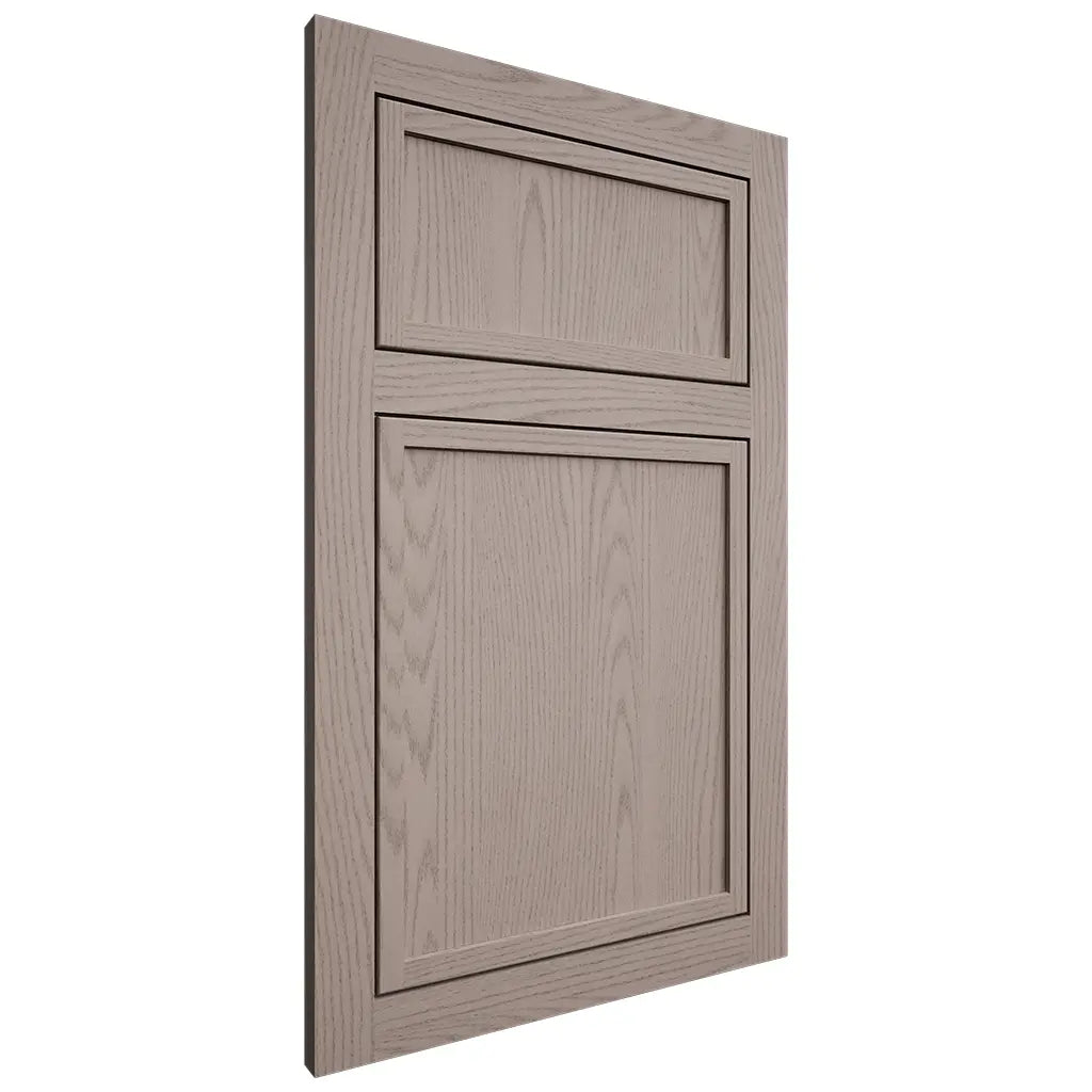 Shiloh Cabinetry Flush Inset Napa Vertical Red Oak Plain Cut Sterling Door