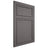 Shiloh Cabinetry Flush Inset Napa Vertical Walnut Plain Cut Cadet Door