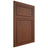 Shiloh Cabinetry Flush Inset Napa Vertical Walnut Plain Cut Rye Door