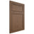 Shiloh Cabinetry Flush Inset Napa Vertical White Oak Plain Cut Autumn Door