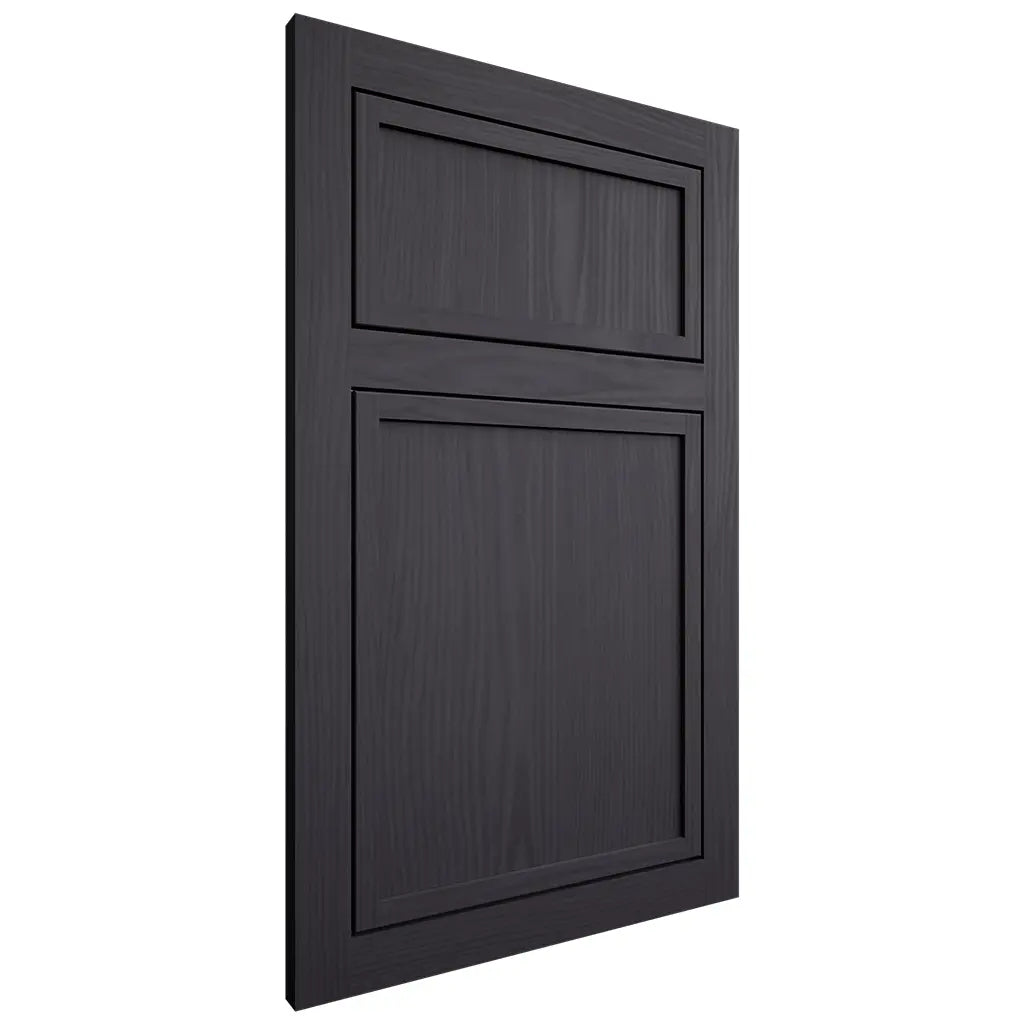 Shiloh Cabinetry Flush Inset Napa Vertical White Oak Plain Cut Harbor Door