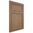 Shiloh Cabinetry Flush Inset Napa Vertical White Oak Plain Cut Medium Door