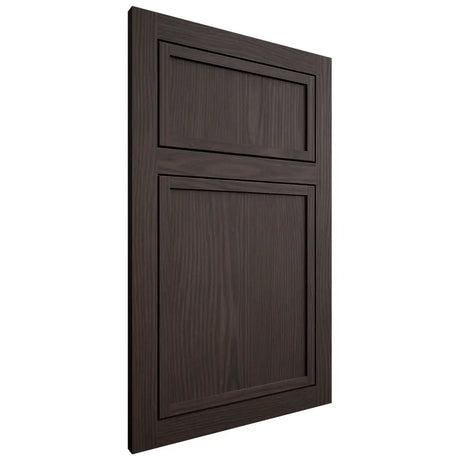 Shiloh Cabinetry Flush Inset Napa Vertical White Oak Plain Cut Morel Door