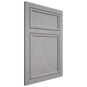 Shiloh Cabinetry Flush Inset Napa Vertical White Oak Plain Cut Stratus Door