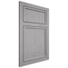Shiloh Cabinetry Flush Inset Napa Vertical White Oak Plain Cut Stratus Door