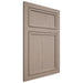Shiloh Cabinetry Flush Inset Napa Vertical White Oak Plain Cut Whitewash Door