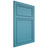Shiloh Cabinetry Flush Inset Napa Vertical White Oak Quarter Sawn Aqua Door