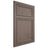 Shiloh Cabinetry Flush Inset Napa Vertical White Oak Quarter Sawn Clay Door