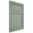 Shiloh Cabinetry Flush Inset Napa Vertical White Oak Quarter Sawn Moss Door