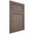 Shiloh Cabinetry Flush Inset Napa Vertical White Oak Rift Cut Clay Door