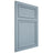 Shiloh Cabinetry Flush Inset Napa Vertical White Oak Rift Cut Sky Door