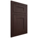 Shiloh Cabinetry Flush Inset New Haven Alder Plain Cut Bistre Door