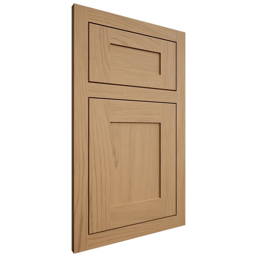 Shiloh Cabinetry Flush Inset New Haven Alder Plain Cut Natural Door