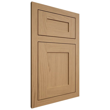 Shiloh Cabinetry Flush Inset New Haven Alder Plain Cut Natural Door
