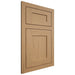 Shiloh Cabinetry Flush Inset New Haven Alder Plain Cut Natural Door