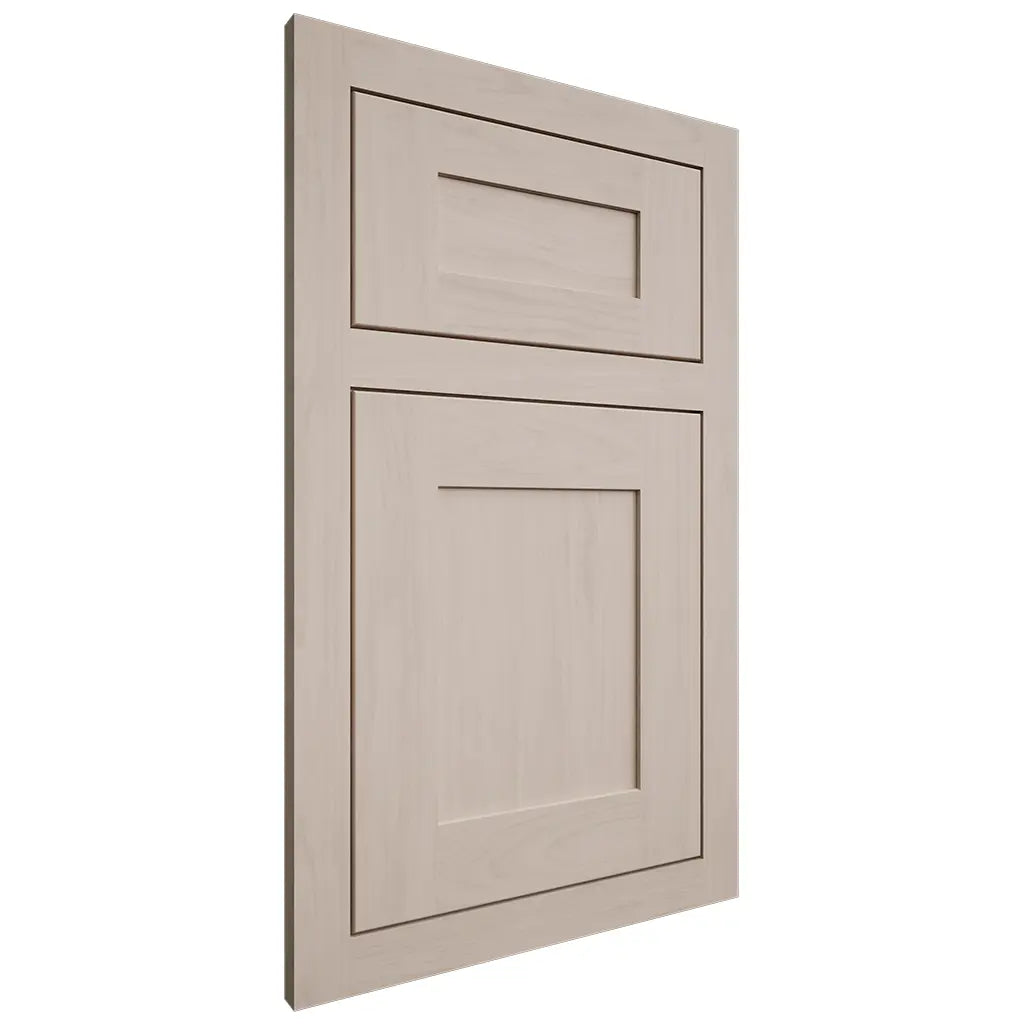 Shiloh Cabinetry Flush Inset New Haven Alder Plain Cut White Sands Door