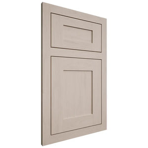 Shiloh Cabinetry Flush Inset New Haven Alder Plain Cut White Sands Door