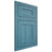 Shiloh Cabinetry Flush Inset New Haven Hickory Plain Cut Aqua Door